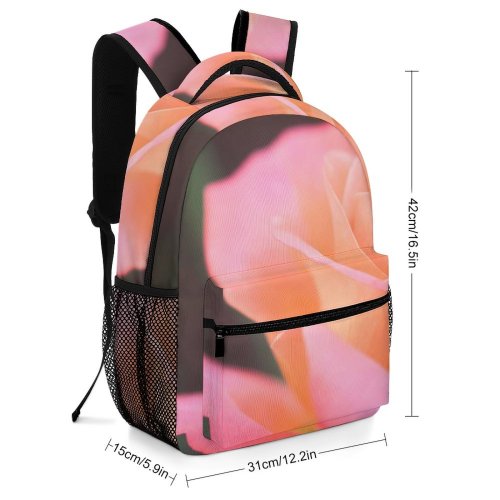yanfind Children's Backpack Flower Plant Rose  Flora Rosa Floral Garden Outdoor Flor Beige Creative Preschool Nursery Travel Bag