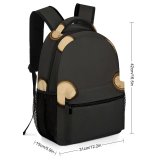 yanfind Children's Backpack Golden Dark Metal Design Recycle Beer Caps Round Art Bottle Gold Preschool Nursery Travel Bag