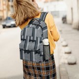 yanfind Children's Backpack Hardware Building Window Curtain Stock Grey Urban Abstract City Free Electronics Preschool Nursery Travel Bag