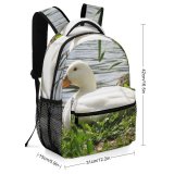 yanfind Children's Backpack Duck Ducks Summer Birds Bird Geese Swans Beak Goose Pond Waterfowl Botany Preschool Nursery Travel Bag