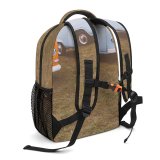 yanfind Children's Backpack  Campervan Motorhome Design Colours Wheels Grass Daylight Field Camper  RV Preschool Nursery Travel Bag