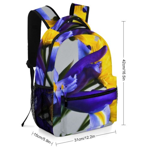 yanfind Children's Backpack  Flower Plant Daisy Petal  Vibrant Violet Anther Daisies Preschool Nursery Travel Bag