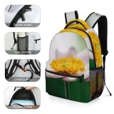 yanfind Children's Backpack Flower Cosmos Pollen  Bloom Plant Detail Macro Flora Growth Spring Blooming Preschool Nursery Travel Bag