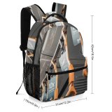 yanfind Children's Backpack Drive Bus Industrial City Design Illuminate Lamp Safety Nobody Below Empty Destination Preschool Nursery Travel Bag