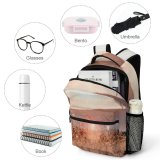 yanfind Children's Backpack Grass Plant Outdoors Romania Sunrise Sky Maramure Sunset Field Grassland  Light Preschool Nursery Travel Bag