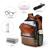 yanfind Children's Backpack Foliage Tree Park Season Roadway Scenery Autumn Landscape Walkway Peaceful Tranquil Outdoors Preschool Nursery Travel Bag