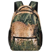 yanfind Children's Backpack Leopard Big Daylight Cat Carnivore Dangerous Wild  Wildlife Preschool Nursery Travel Bag