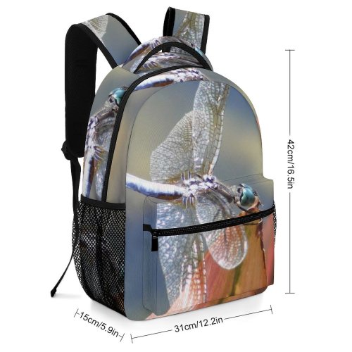 yanfind Children's Backpack Summer Bugs Insect Delicate Fly Dragonflies Damseflies Macro Wing Invertebrate Preschool Nursery Travel Bag