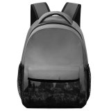 yanfind Children's Backpack Grey Zealand Tree Milford Sound Highway Fiordland National Park Storm Landscape Outdoor Preschool Nursery Travel Bag