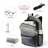 yanfind Children's Backpack Grey Outdoors  Snow  Fog Avalanche   Forest Preschool Nursery Travel Bag
