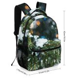 yanfind Children's Backpack Festive Tree Happy Park Golden Winter Beautiful Design Decor Shining Shiny Preschool Nursery Travel Bag