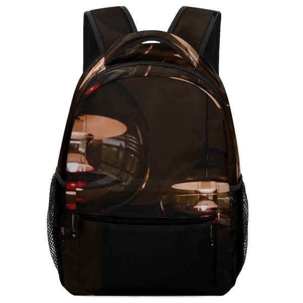 yanfind Children's Backpack Glass Electricity Dark Design Illuminated Lamp Lights Reflection Preschool Nursery Travel Bag
