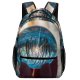 yanfind Children's Backpack  Bokeh Focus Glass Ball Shaped Spherical Reflection Crystal Preschool Nursery Travel Bag