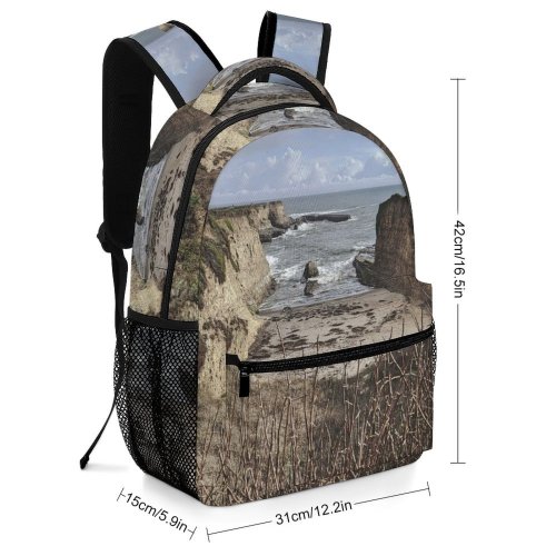 yanfind Children's Backpack Cliff Outdoors Promontory Ocean Santa Cruz County  Usa  Winter Mesa Preschool Nursery Travel Bag
