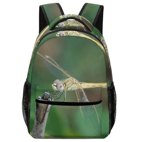 yanfind Children's Backpack Branch Forest Insect Summer Shot Eyes Dragonflies Damseflies Invertebrate Net Preschool Nursery Travel Bag