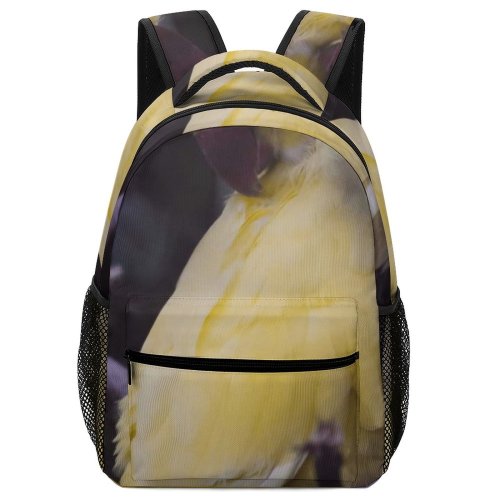 yanfind Children's Backpack Birds Parrot Cockatoo Feathers Branch Tree Dark Closeup Public Domain Preschool Nursery Travel Bag