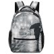 yanfind Children's Backpack Format Sidewalk Street City Dark Shiny Illuminate Lamp Pedestrian Downtown Unrecognizable Autumn Preschool Nursery Travel Bag