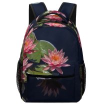 yanfind Children's Backpack Flora Petals Plants Bloom Flowers Lotus Growth Pond Preschool Nursery Travel Bag