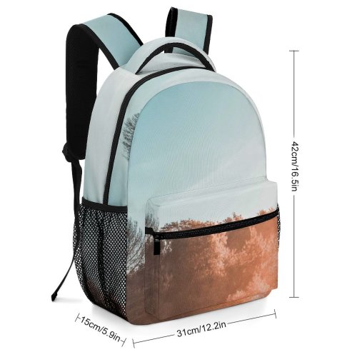 yanfind Children's Backpack  Light Outdoors Sunlight Sky Conleau Vannes France Landscape Sunrise Plant Tree Preschool Nursery Travel Bag