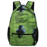 yanfind Children's Backpack Ducks Mallards Ponds Reflections Bird Duck Beak Pond Geese Swans Waterfowl Reflection Preschool Nursery Travel Bag