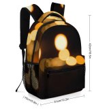 yanfind Children's Backpack  Focus Center Magic City Dark Design Shining  Illuminated Lights Light Preschool Nursery Travel Bag
