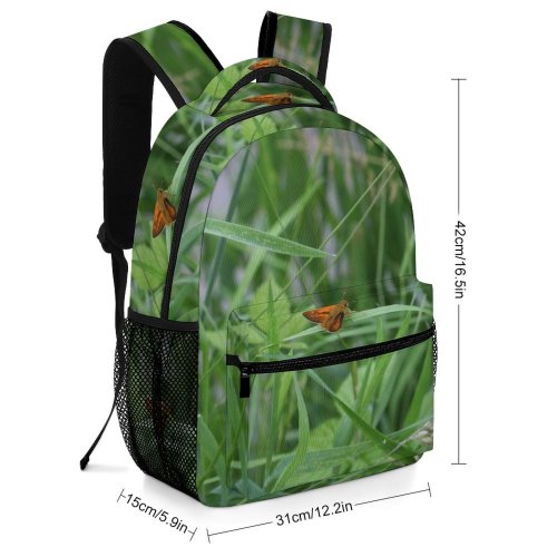 yanfind Children's Backpack Grass Plant Insect Invertebrate Klarenbeek Doornspijk Nederland Bee Honey Butterfly Wildlife Mot Preschool Nursery Travel Bag