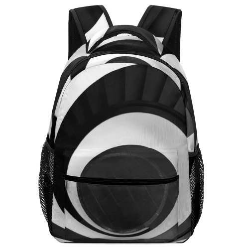 yanfind Children's Backpack Dynamic Design Development Empty Staircase Stairway Minimalistic Round Perspective Architecture High Shot Preschool Nursery Travel Bag