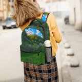 yanfind Children's Backpack Field Grassland Outdoors Countryside Farm Rural Meadow Pasture Grass Plant Ranch Public Preschool Nursery Travel Bag