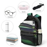 yanfind Children's Backpack Dark Lights Scenery Sunset Landscape Evening Travel Light Borealis Northern Boat Arctic Preschool Nursery Travel Bag