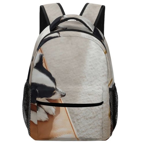 yanfind Children's Backpack Relaxation Furniture Pet Room Family Portrait Dog Cute Love Reclining Fun Cat Preschool Nursery Travel Bag