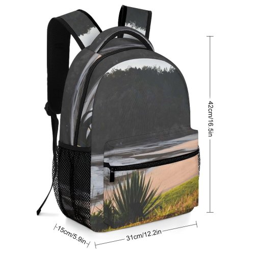 yanfind Children's Backpack Broken Photographer England Tree  Plant Fire Free Furniture Lines Bench Preschool Nursery Travel Bag