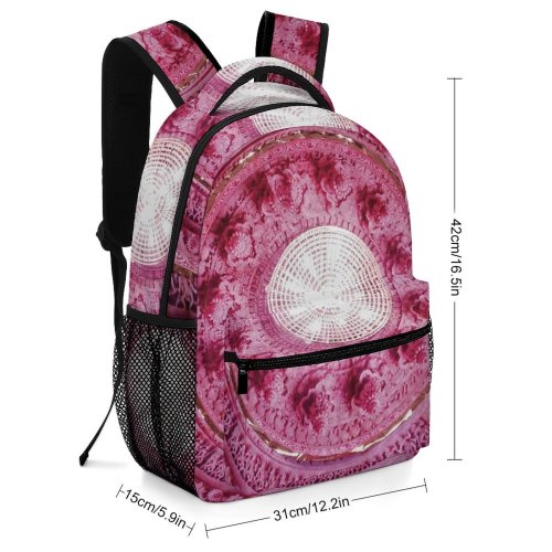 yanfind Children's Backpack Embroidery Vibrant Handmade Design Decor Artistic Creativity Light Pretty Round Shapes Piece Preschool Nursery Travel Bag