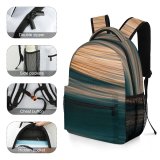 yanfind Children's Backpack Landscape Pictures Ripple Boat Outdoors Abstract Sunset City HQ Wave Preschool Nursery Travel Bag