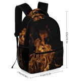 yanfind Children's Backpack Domain Pictures Fire Amazing  Exposure Cool Flame Public Hot Bonfire Preschool Nursery Travel Bag