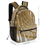 yanfind Children's Backpack  Art  Design Glitter Abstract Artistic Gold Preschool Nursery Travel Bag