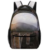 yanfind Children's Backpack Building  Architecture Monterey Arch Arched Bixby Creek United States Viaduct Outdoors Preschool Nursery Travel Bag