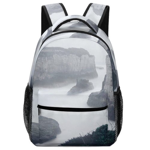 yanfind Children's Backpack Cliff Outdoors Promontory Santa Cruz United States River Scenery Ocean Sea Waterfall Preschool Nursery Travel Bag