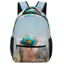 yanfind Children's Backpack  Focus  Adventure Traveling Globe Travelling Sky  International Preschool Nursery Travel Bag