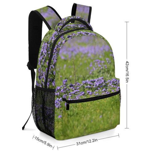 yanfind Children's Backpack Lake Field Aster  Santa Rural Plant Geranium  Free Carrizo Preschool Nursery Travel Bag