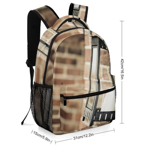 yanfind Children's Backpack Glass Metal Hanging Bricks Outdoors Lamp Walls Brick Wall Exterior Preschool Nursery Travel Bag