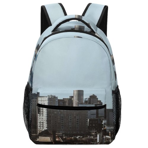 yanfind Children's Backpack Building Rise High Lines Pictures Urban Downtown Metropolis Sunset City Free Preschool Nursery Travel Bag