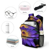 yanfind Children's Backpack  Focus Purple Beautiful Delicate Depth Field Shallow Macro Growth Blooming Petals Preschool Nursery Travel Bag