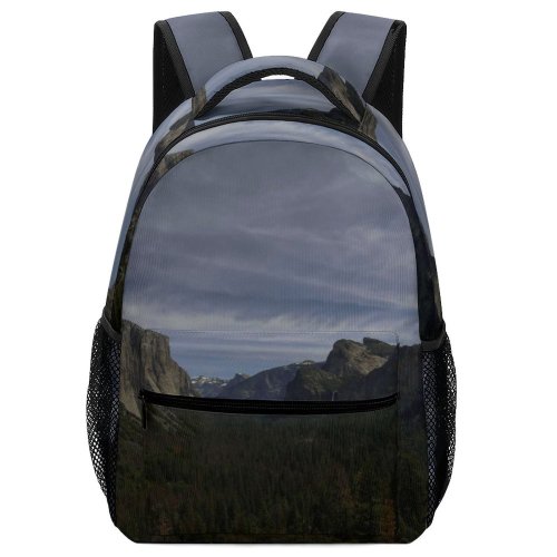yanfind Children's Backpack Grey Plant Tree  Outdoors Abies Fir Conifer Range Cliff Canyon Valley Preschool Nursery Travel Bag