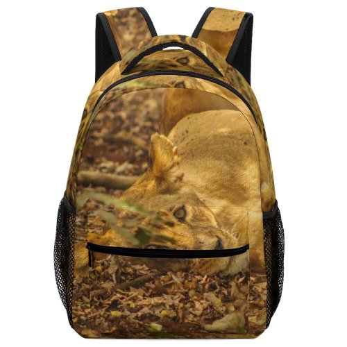 yanfind Children's Backpack Boar Hog Pig Nairobi National Park Kenya Lion Leaves Leaf Wild Big Preschool Nursery Travel Bag