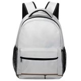 yanfind Children's Backpack Minimalist Backdrop Coast Birds Bird Sky Beach Grayness Solitude Railing Cloudy Preschool Nursery Travel Bag