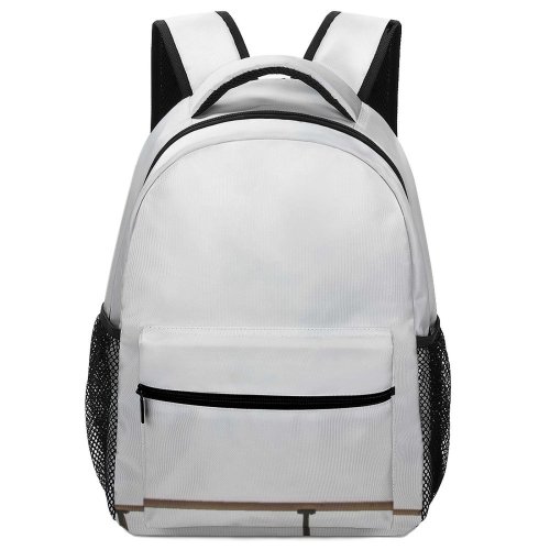 yanfind Children's Backpack Minimalist Backdrop Coast Birds Bird Sky Beach Grayness Solitude Railing Cloudy Preschool Nursery Travel Bag