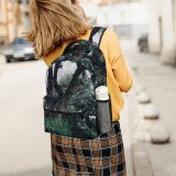 yanfind Children's Backpack Garden Outdoors Arbour Plant Tree Trunk India Grey Winter Wood Forest Moody Preschool Nursery Travel Bag