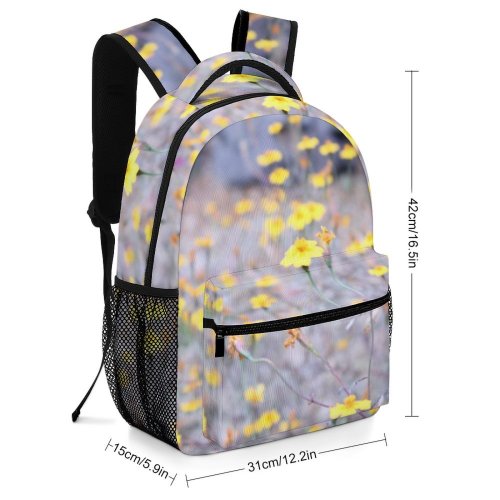 yanfind Children's Backpack Field Grassland Outdoors Countryside Farm Rural Meadow Plant  Flower Anemone Petal Preschool Nursery Travel Bag