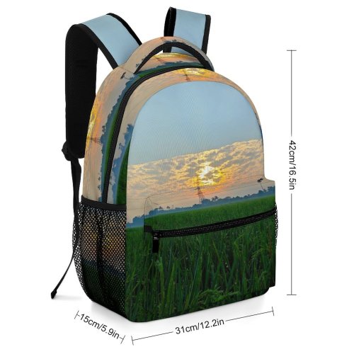 yanfind Children's Backpack Countryside West Pictures Grassland Outdoors Bandung Rahayu Free Birds Java Field Preschool Nursery Travel Bag