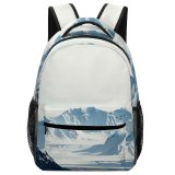 yanfind Children's Backpack Landscape Rock Explore Pictures Alaska Cloud Outdoors Snow  Free Hike Preschool Nursery Travel Bag
